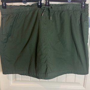 Croft & Barrow NWT Skirt Plus Size 4X Olive Green, Comfort Elastic Waist